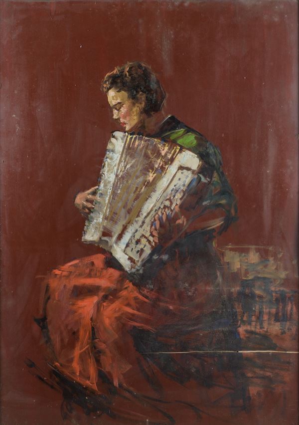 Suonatrice di fisarmonica