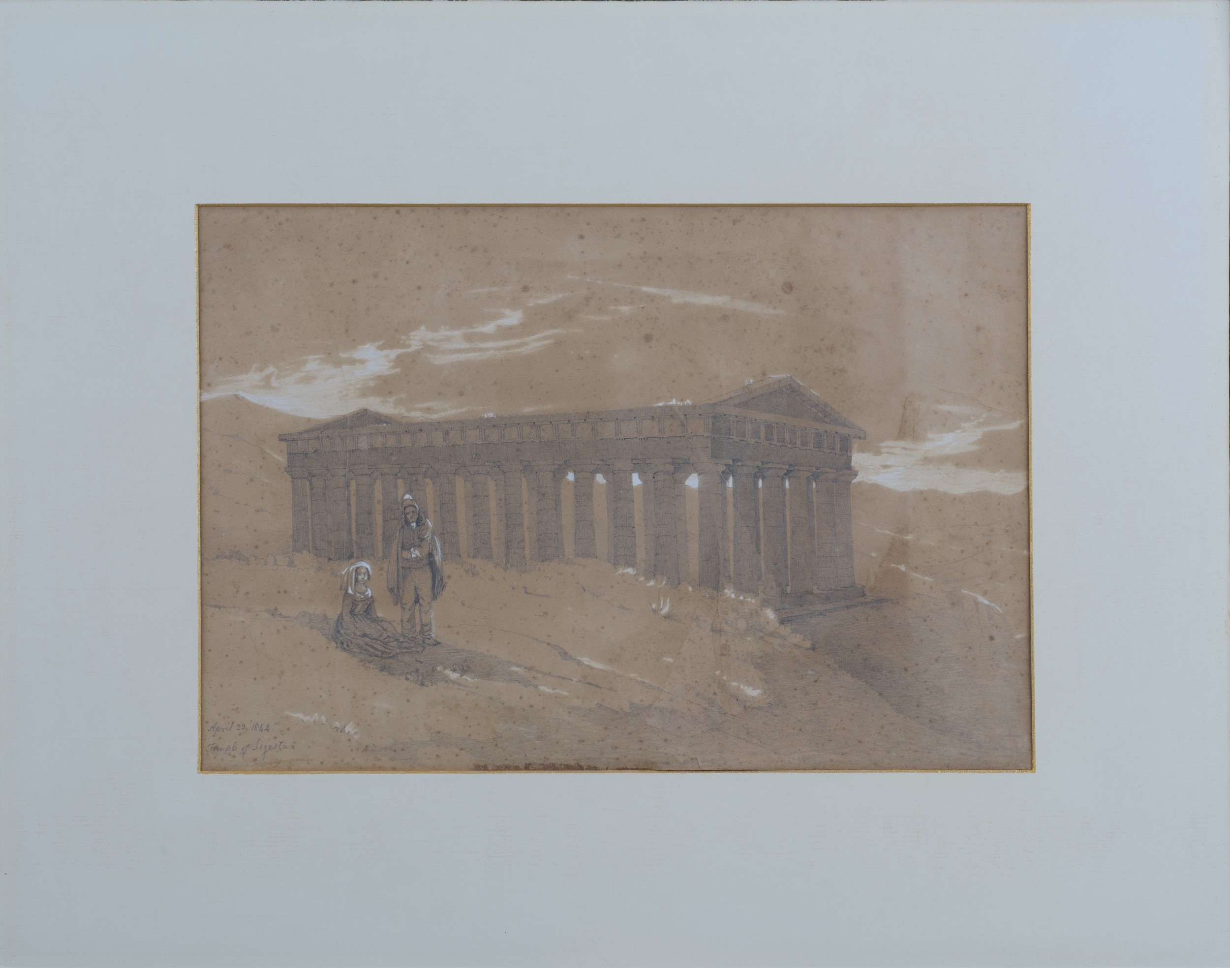 Scuola inglese (1844), Tempio di Segesta