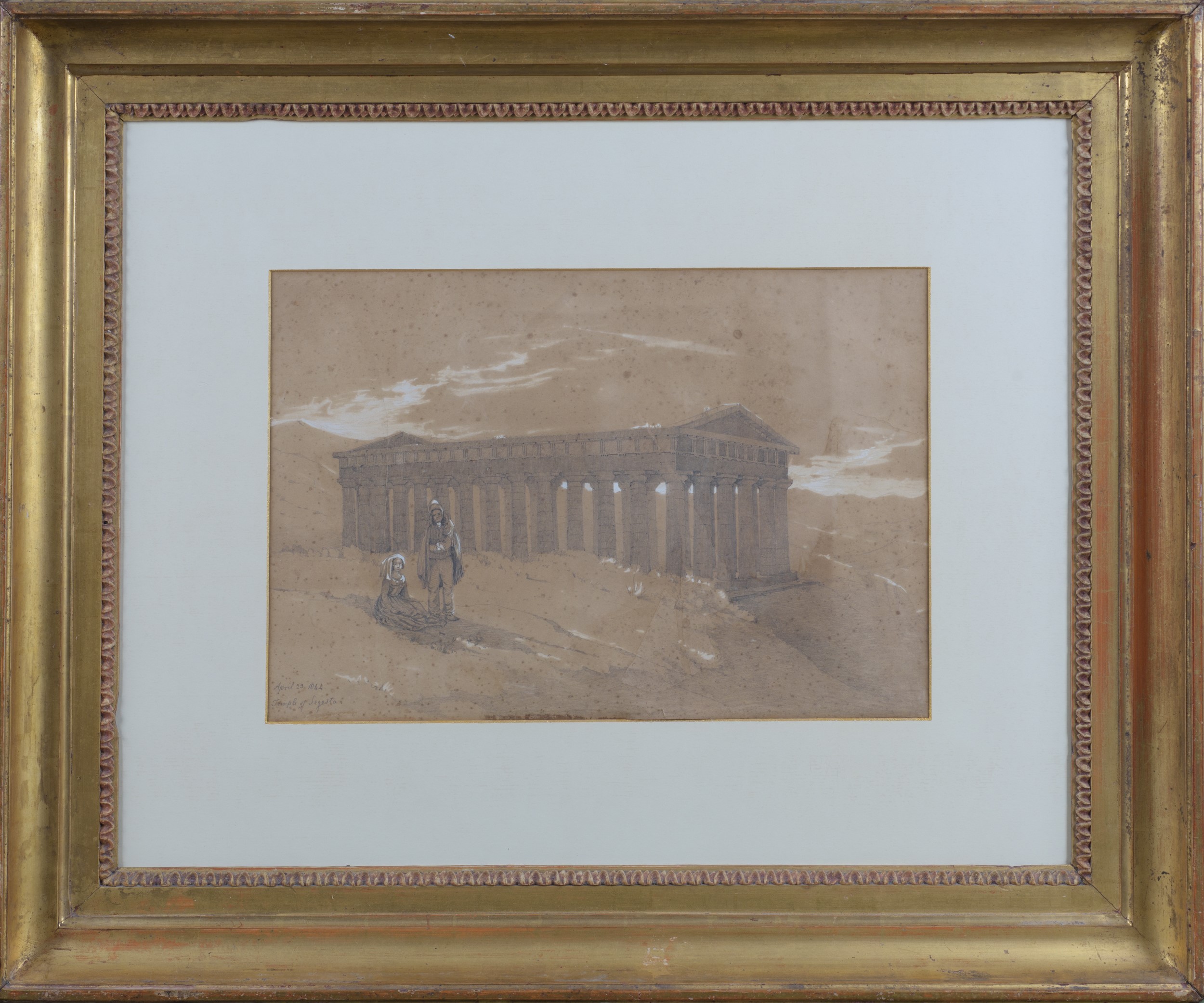 Scuola inglese (1844), Tempio di Segesta