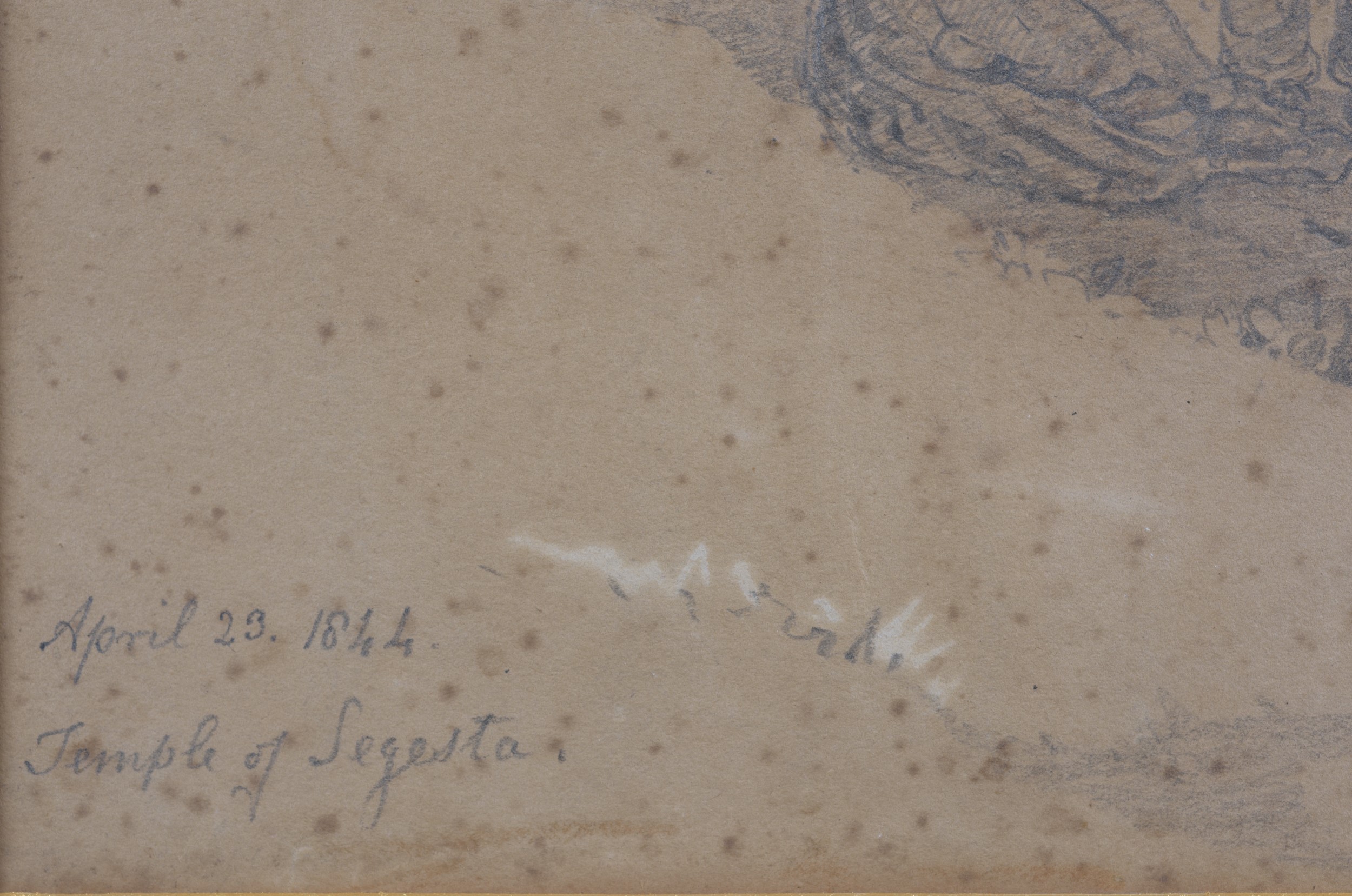 Scuola inglese (1844), Tempio di Segesta