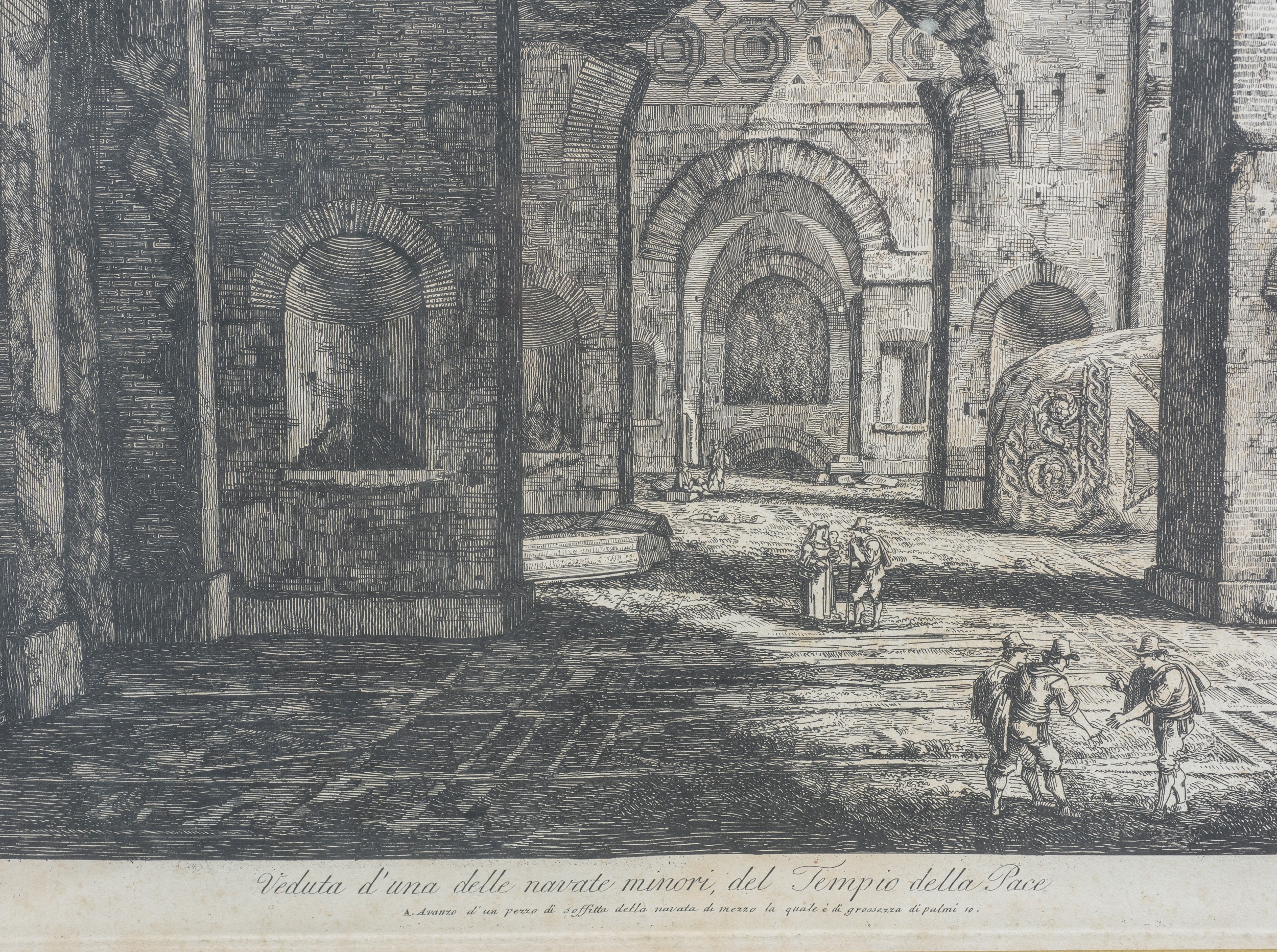 Veduta di una delle navate minori del Tempio della Pace