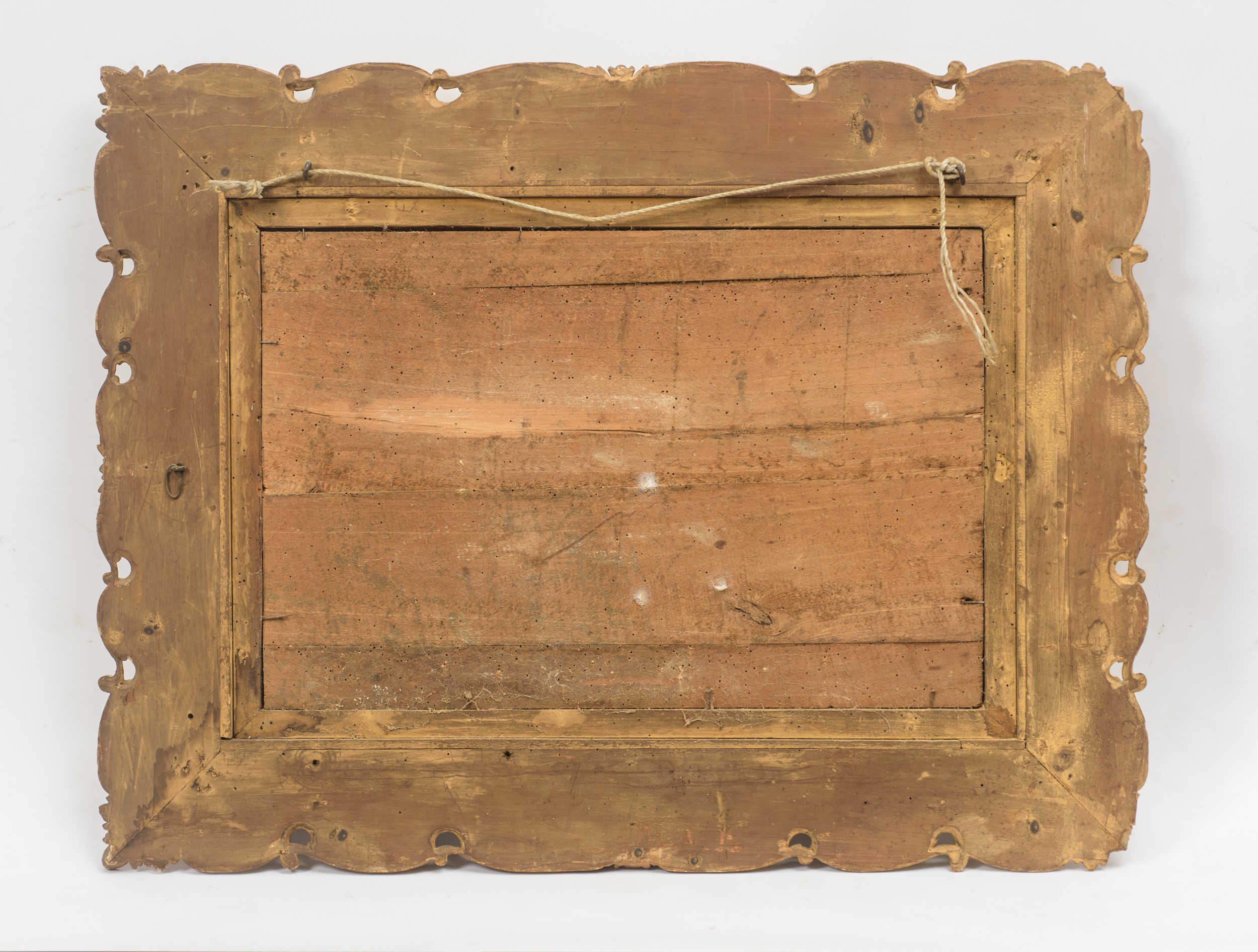 Specchiera in legno dorato