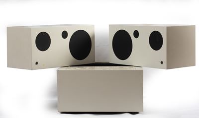 Radiogramma Totem Mod. 'RR 130', legno laminato plastico