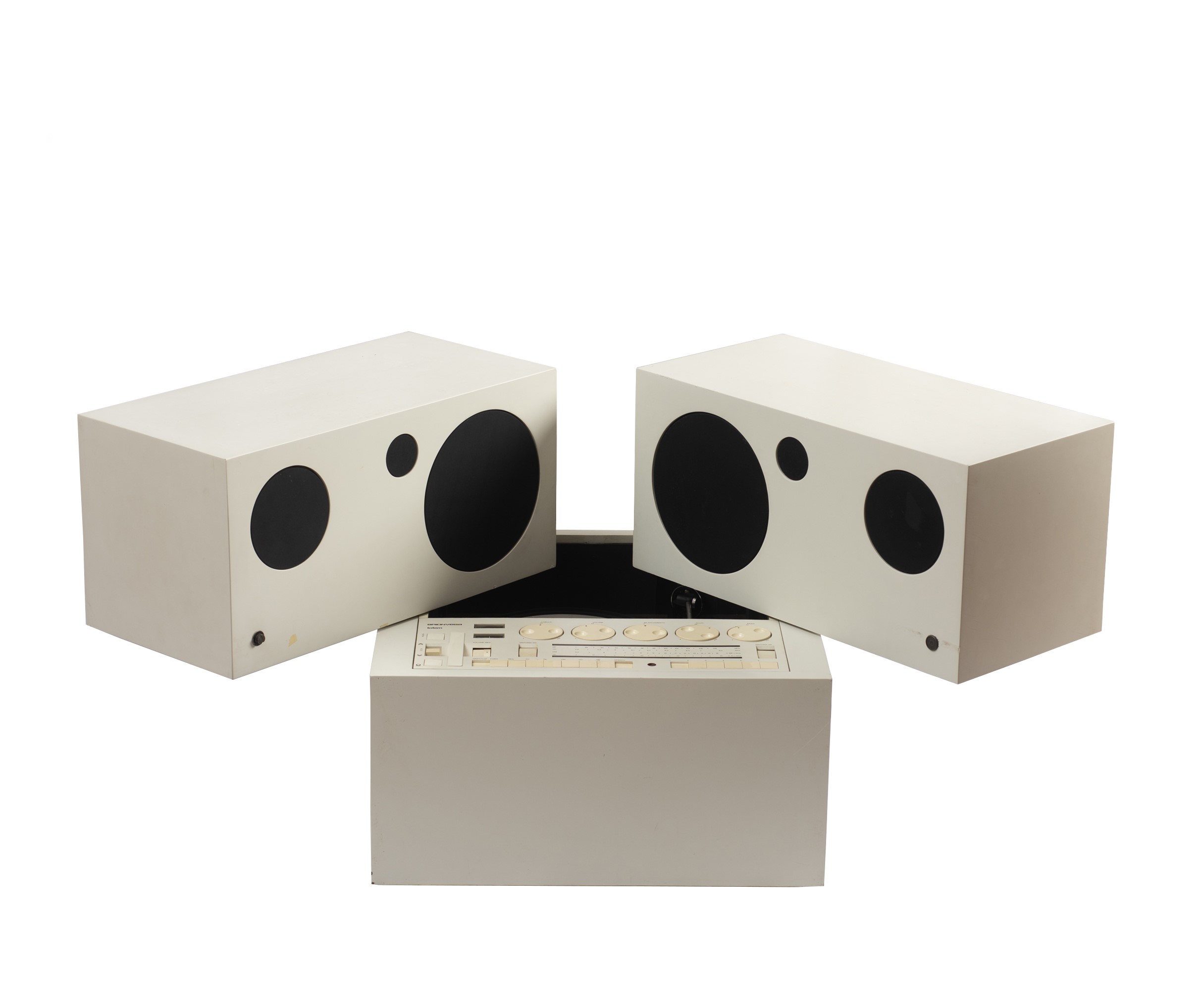 Mario Bellini - Radiogramma Totem Mod. 'RR 130', legno laminato plastico