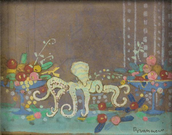 Giovanni Brancaccio - Tavolata con polipo