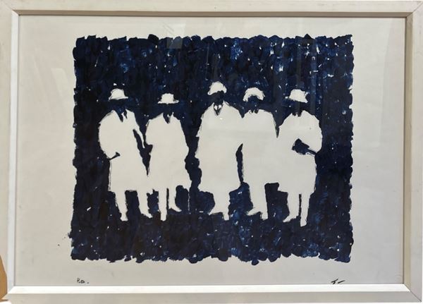 Mario Schifano - Senza titolo (Futurismo rivisitato)