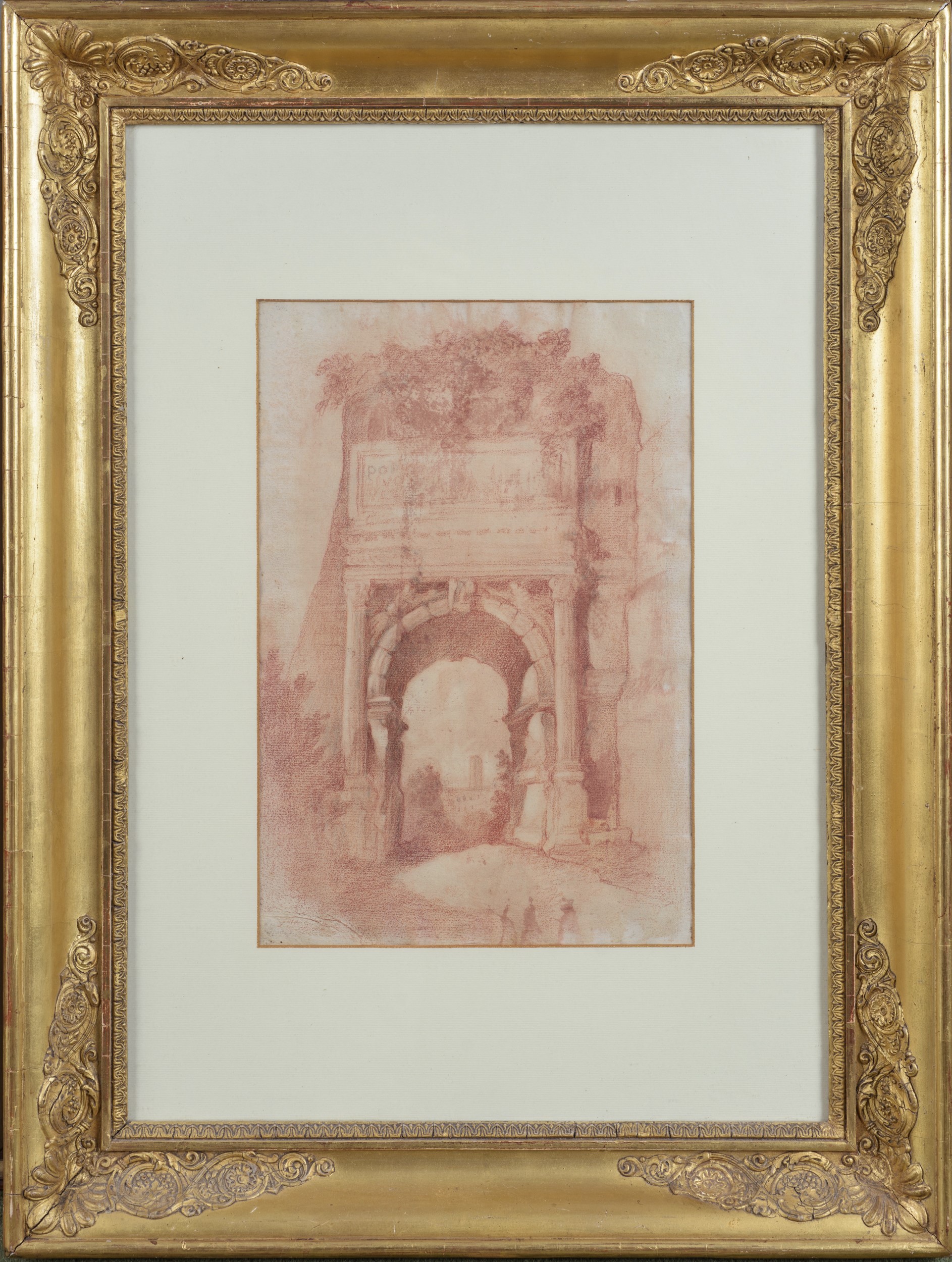 Porta Romana, sanguigna su carta vergellata