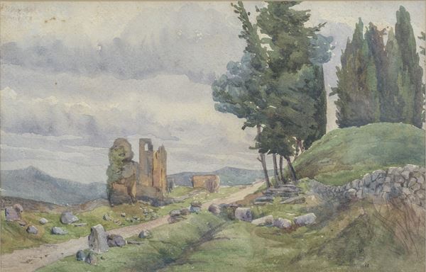 Strada con ruderi
