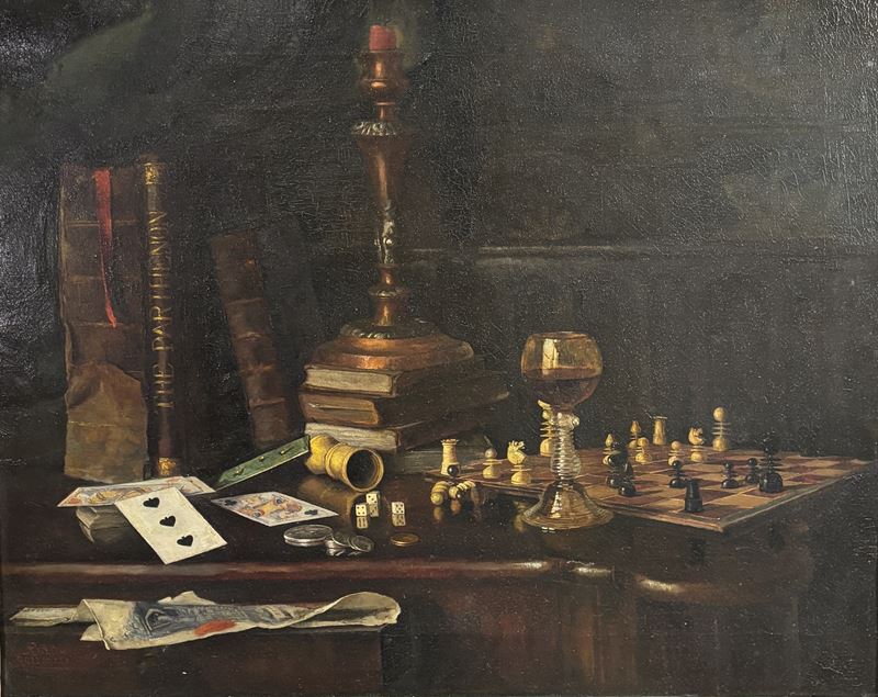 Natura morta con scacchi