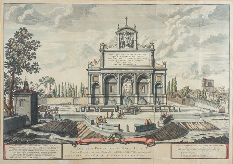 "Veue de la Fontaine du Pape Paul V"