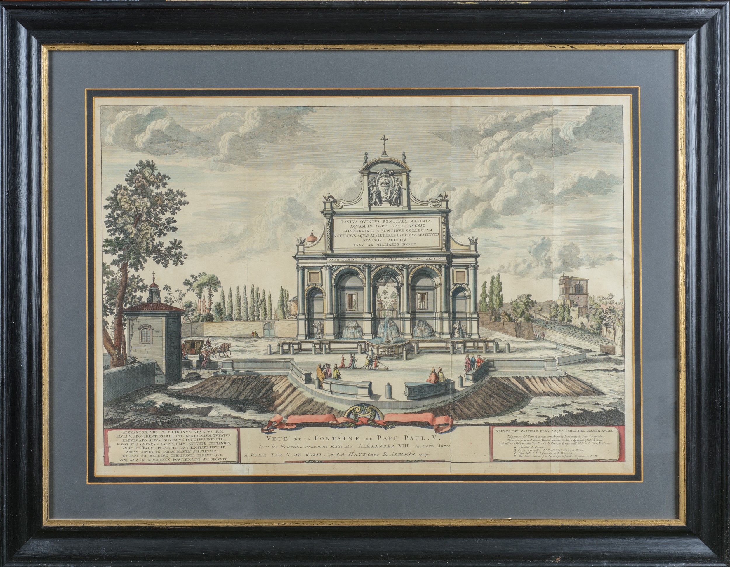 "Veue de la Fontaine du Pape Paul V"