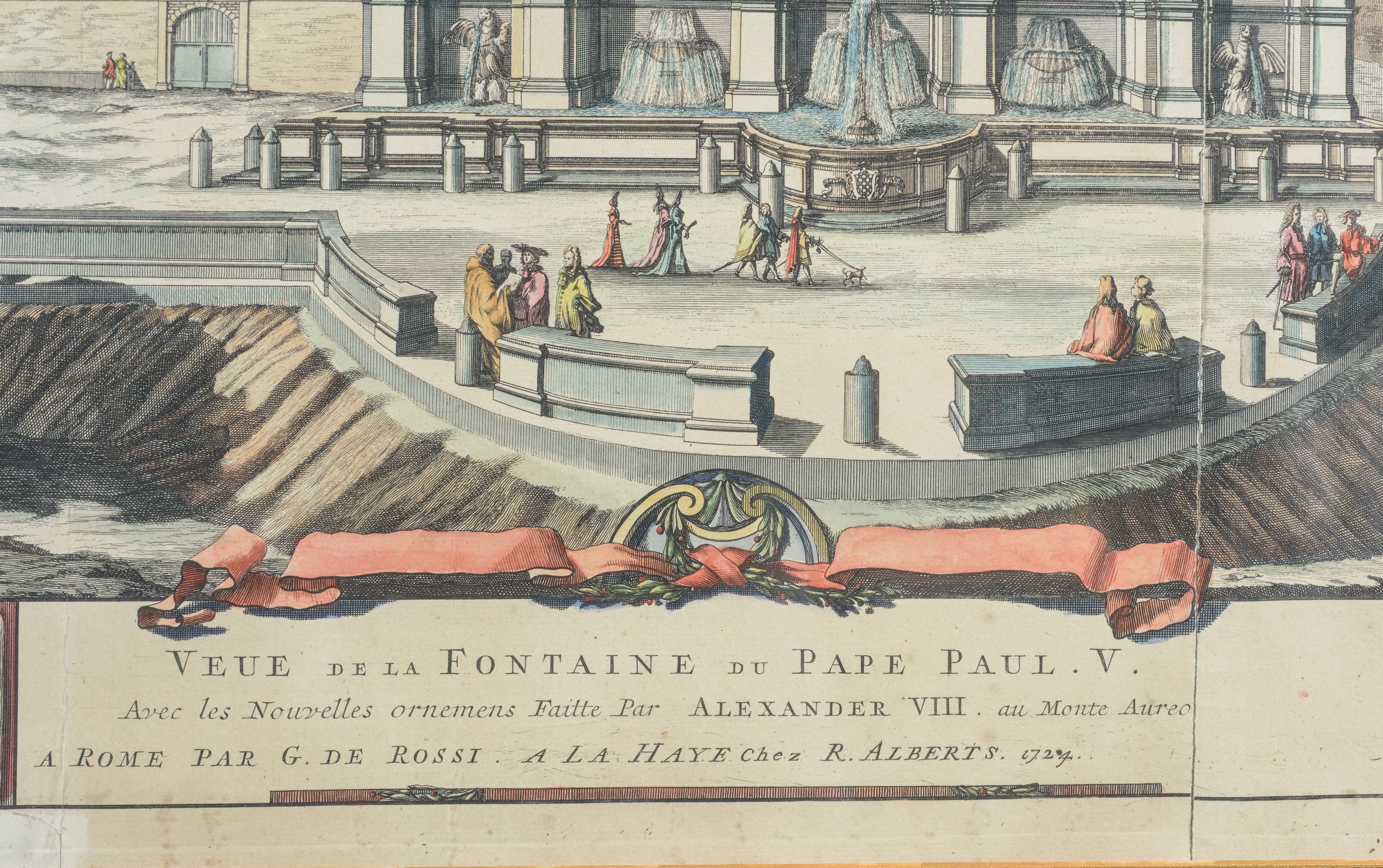 "Veue de la Fontaine du Pape Paul V"