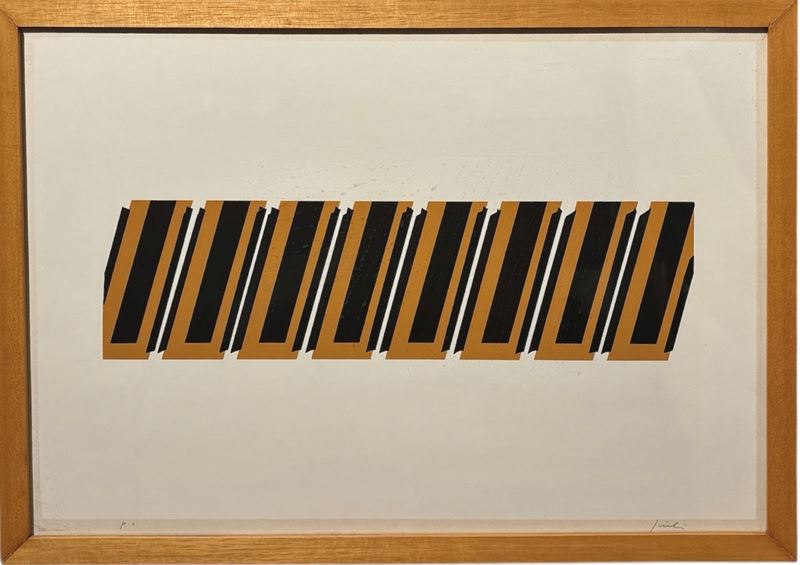 Franco Giuli - Senza Titolo su Fondo Giallo