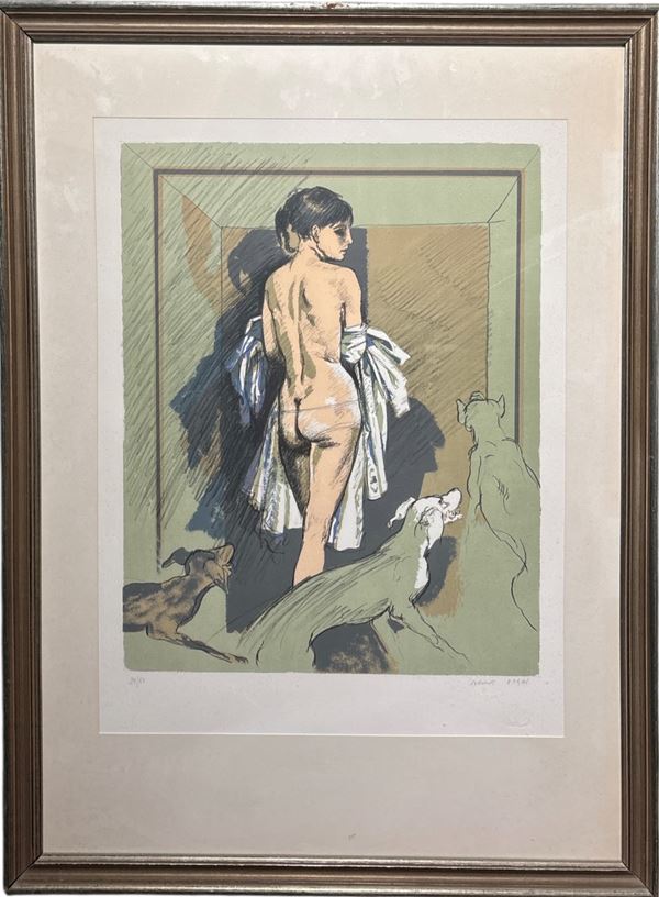 Alberto Sughi - Nudo femminile seduto