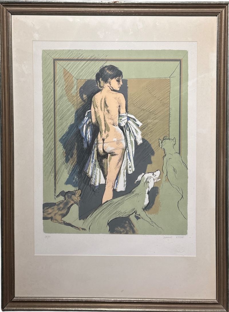 Nudo femminile seduto
