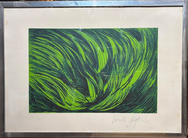Pericle Fazzini : Senza titolo  - serigrafia su carta - Auction Affordable art of the 20th century  - DAMS Casa d'Aste