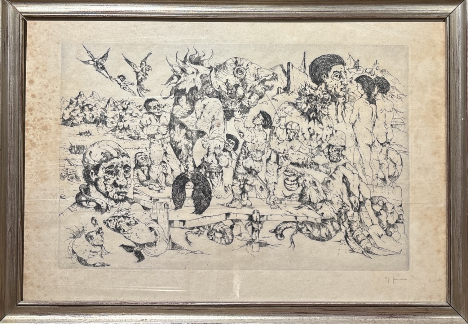 Set di tre litografie