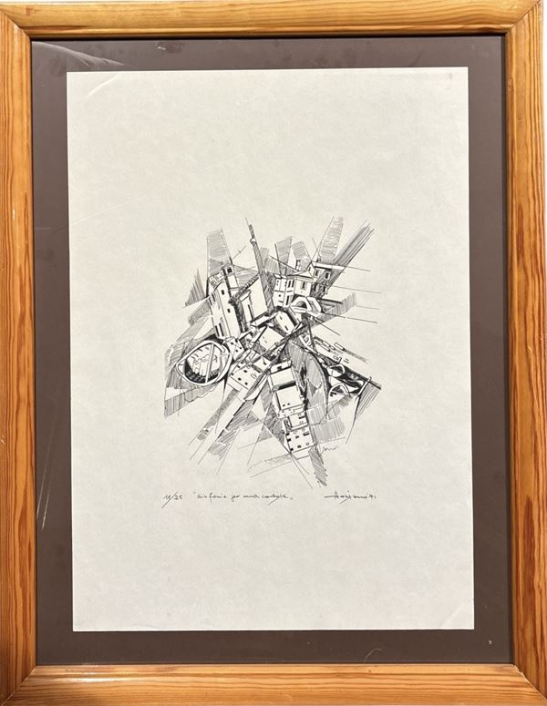 AA. VV. Set di tre litografie