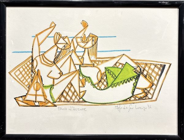 Paolo Da San Lorenzo - Due litografie