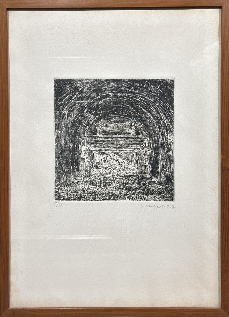 Giovanni Omiccioli - Set di Due Litografie