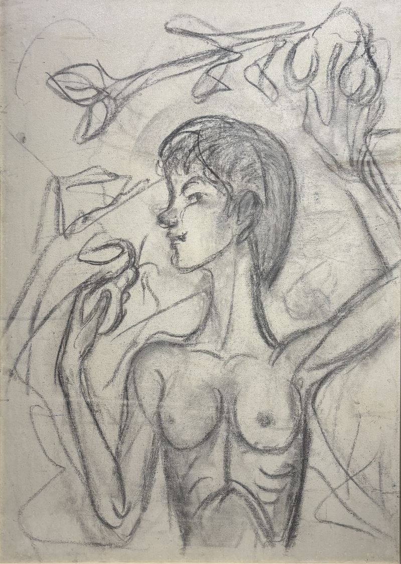 Giovanni Stradone - Ragazza nel Frutteto