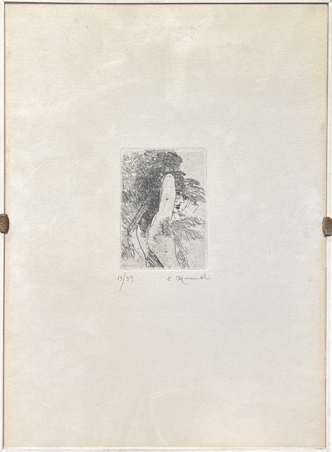 Coppia di litografie, “Volto” e “Profilo” (es. n. 22/59 e 13/59)