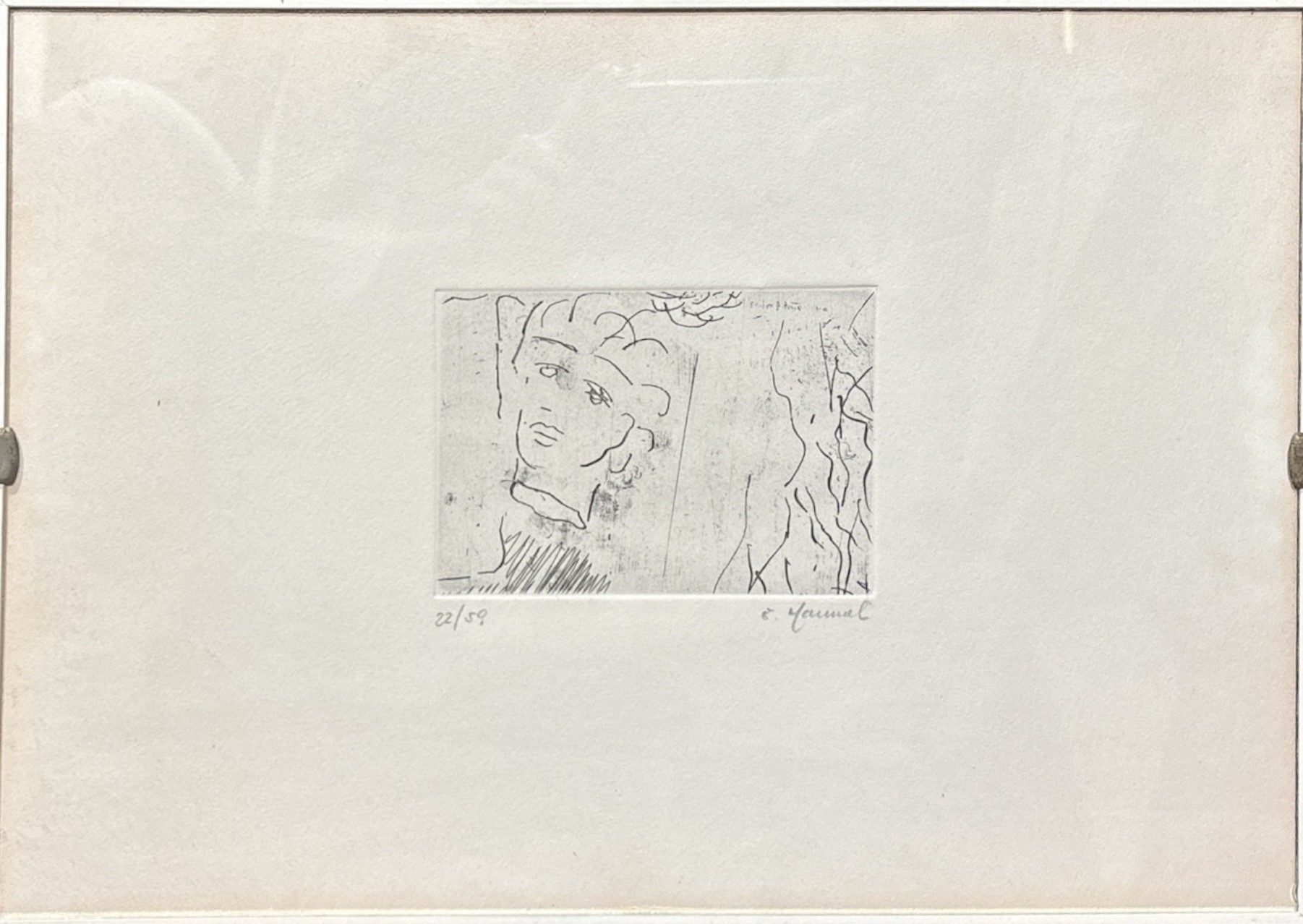 Coppia di litografie, “Volto” e “Profilo” (es. n. 22/59 e 13/59)