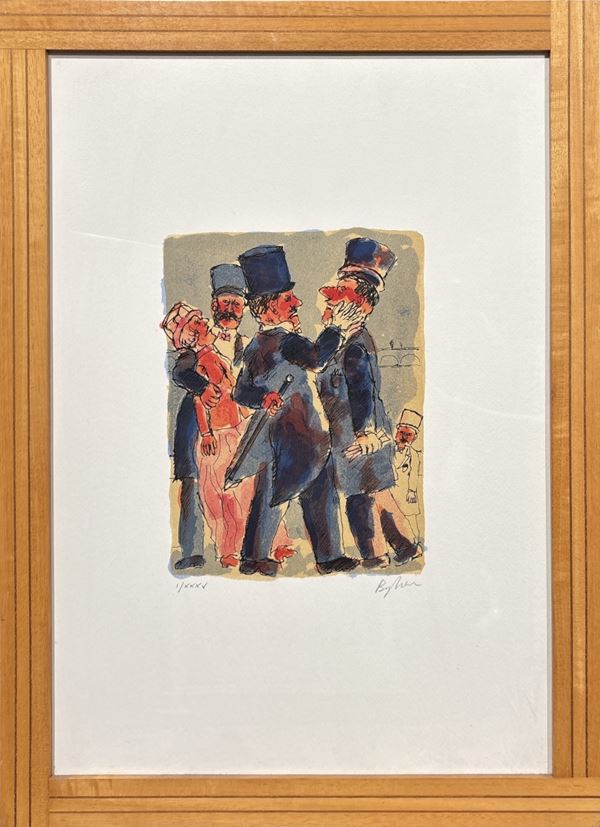 Franz Borghese - Set di due litografie