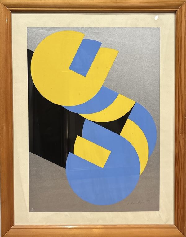 Anna Maria Vancheri : Senza titolo  (1973)  - collage su carta - Auction Affordable art of the 20th century  - DAMS Casa d'Aste
