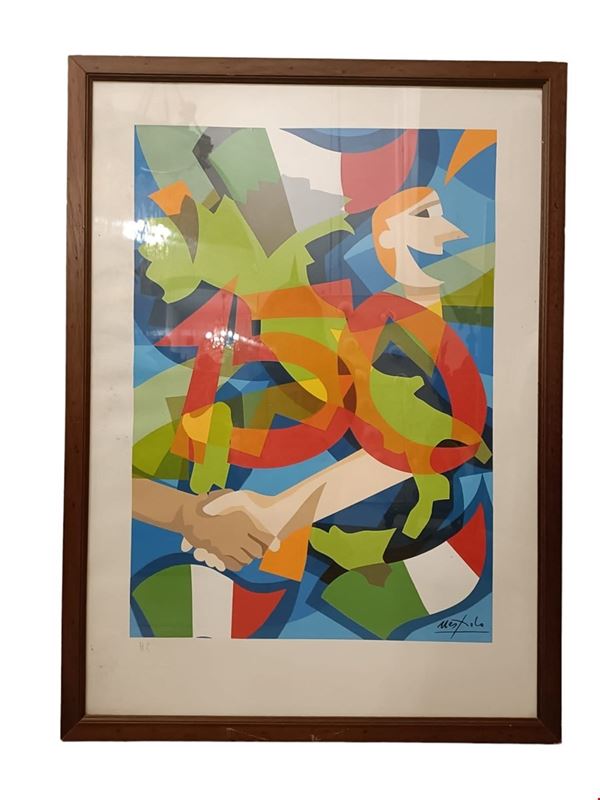 Senza titolo  - serigrafia a colori - Auction Affordable art of the 20th century  - DAMS Casa d'Aste