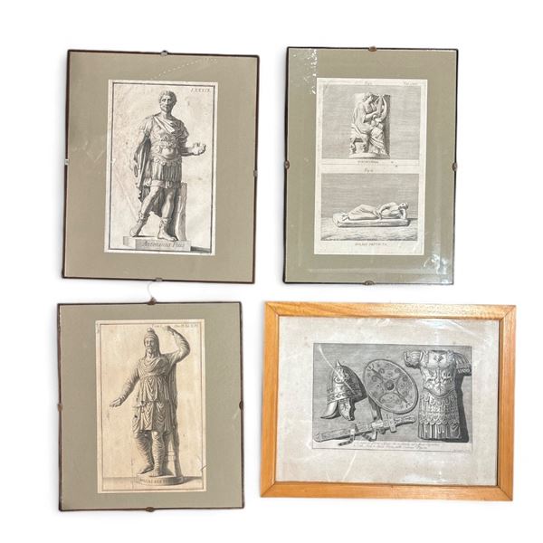 Miscellanea di 4 litografie