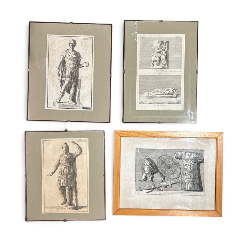 Miscellanea di 4 Litografie