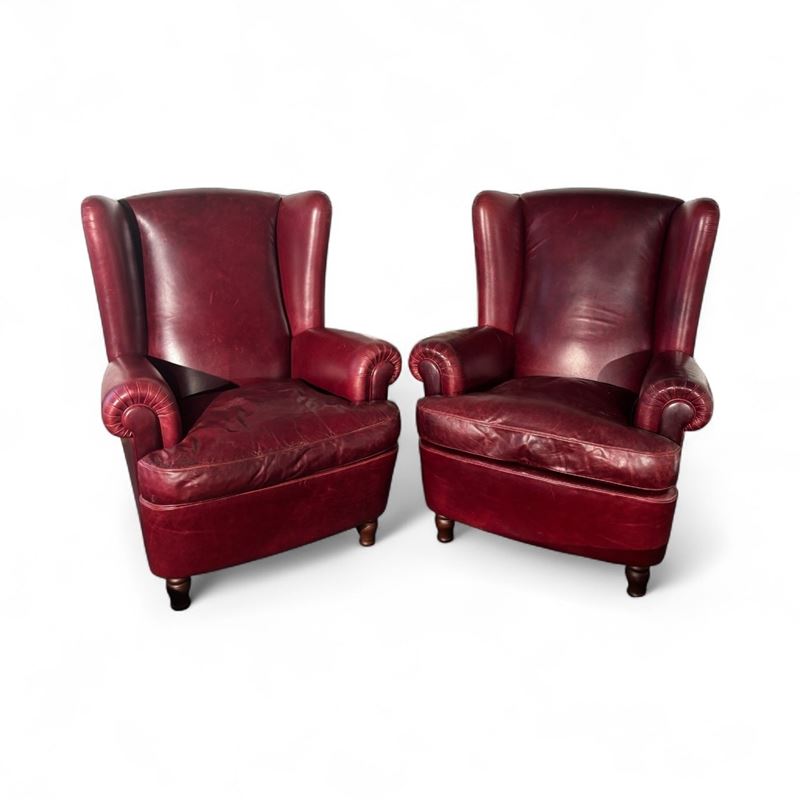 POLTRONA FRAU - Coppia di poltrone, mod. Dionisio