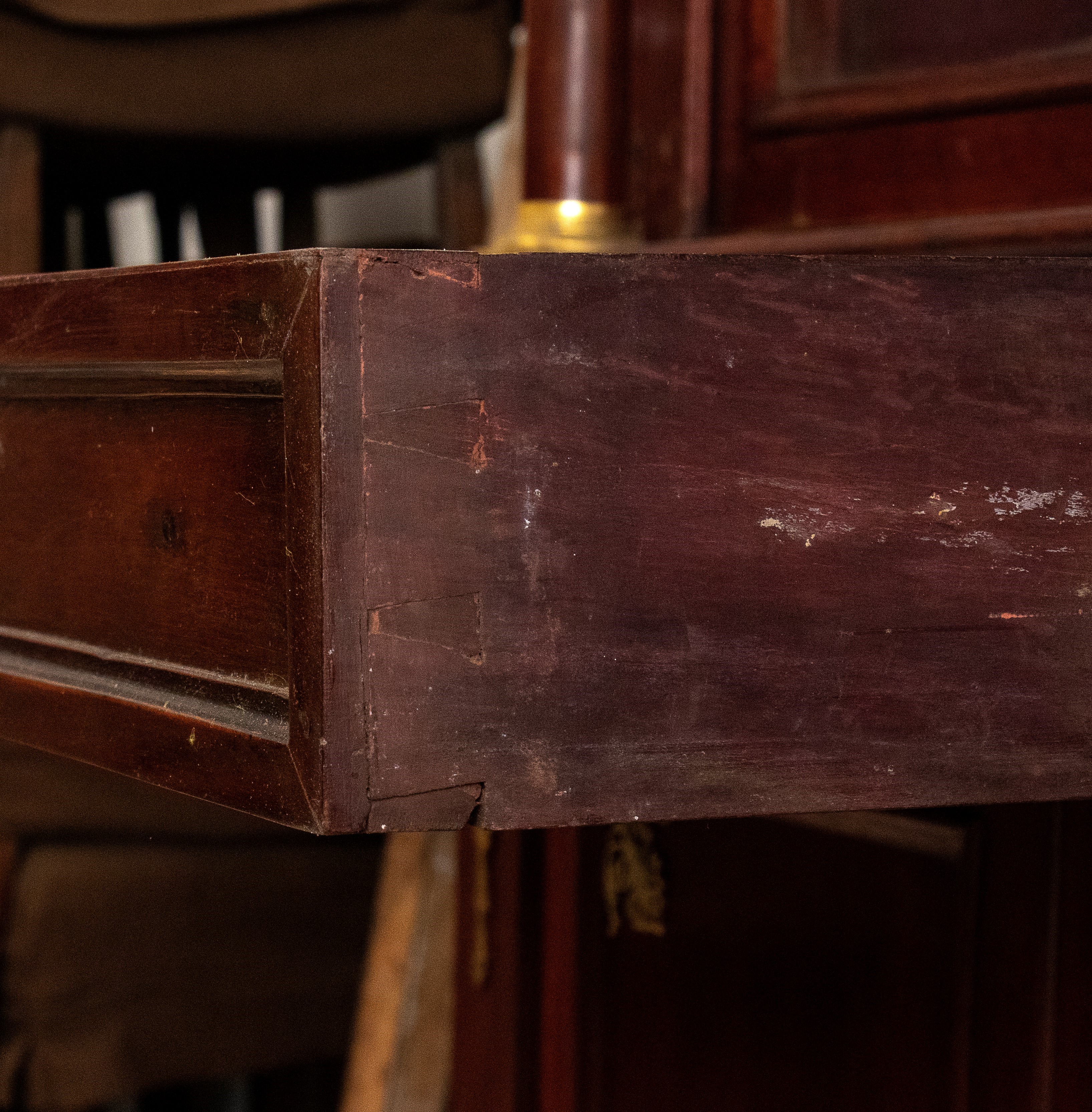 Libreria in stile Impero, legno di mogano, Francia, fine XIX secolo