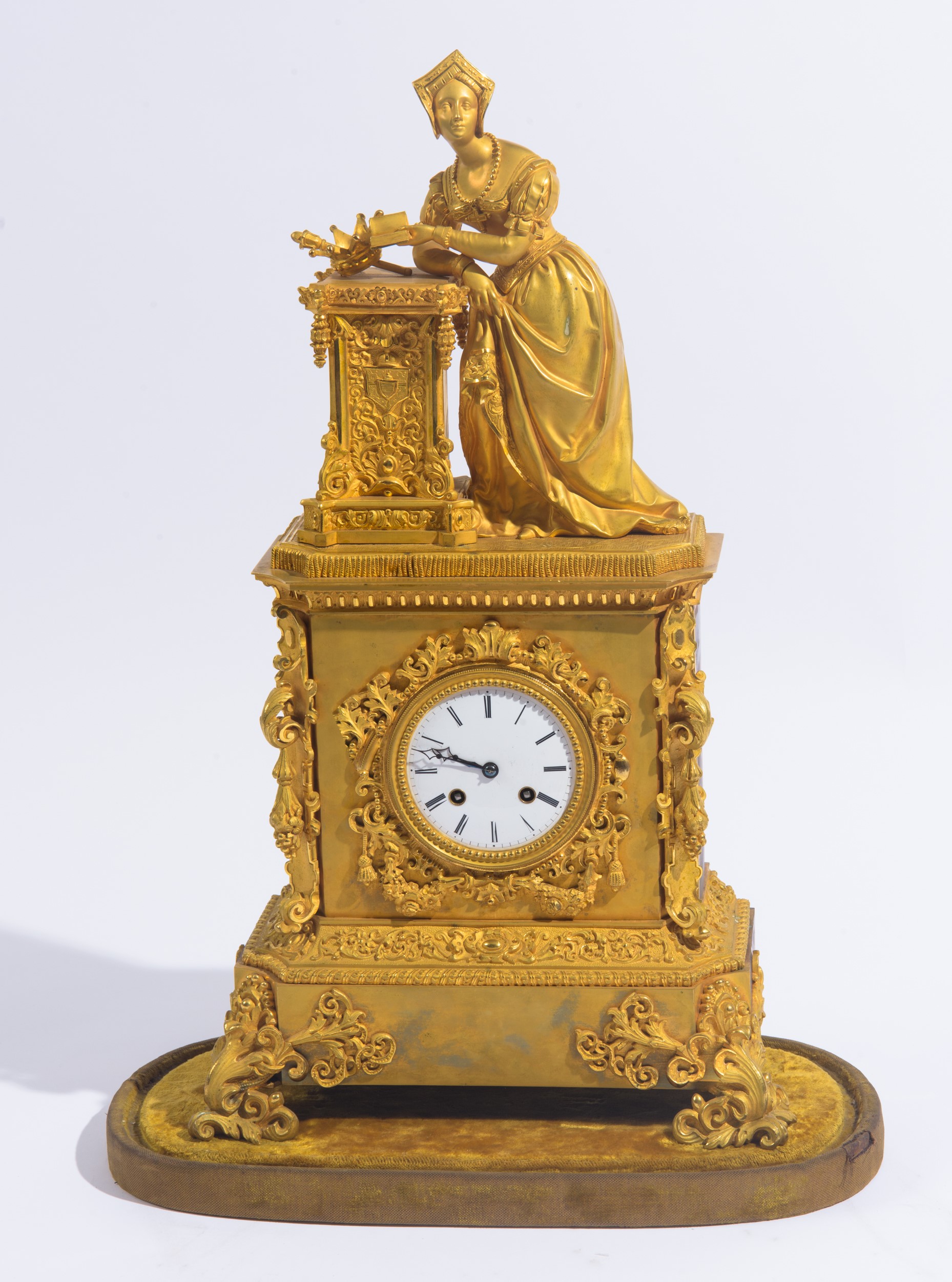 Orologio in bronzo dorato, periodo Luigi Filippo, XIX secolo