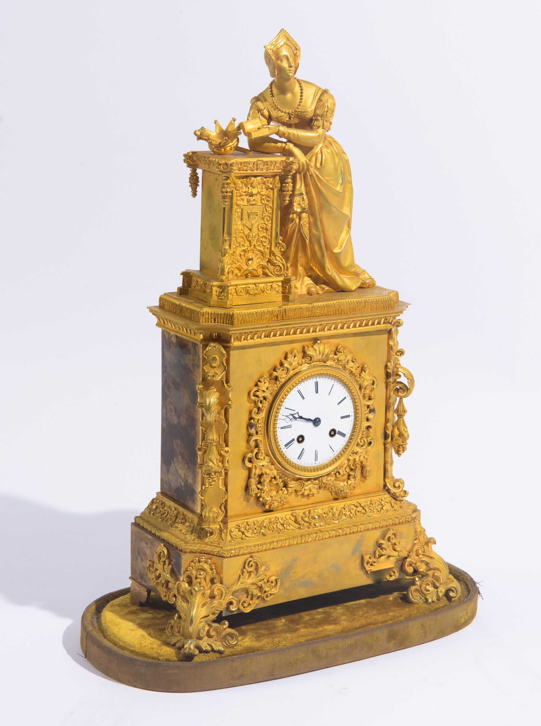 Orologio in bronzo dorato, periodo Luigi Filippo, XIX secolo