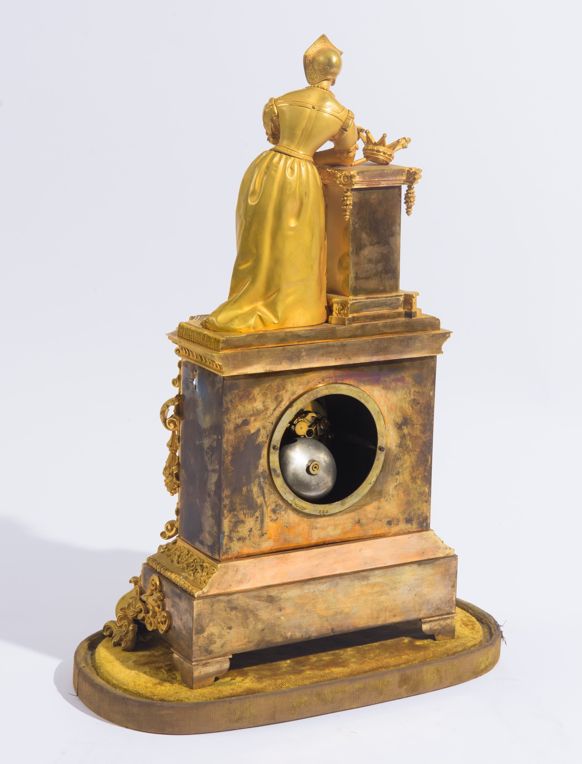 Orologio in bronzo dorato, periodo Luigi Filippo, XIX secolo