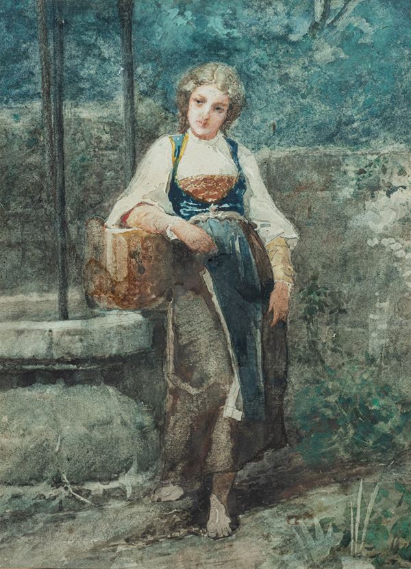 Leonardo Bazzaro - Fanciulla al pozzo