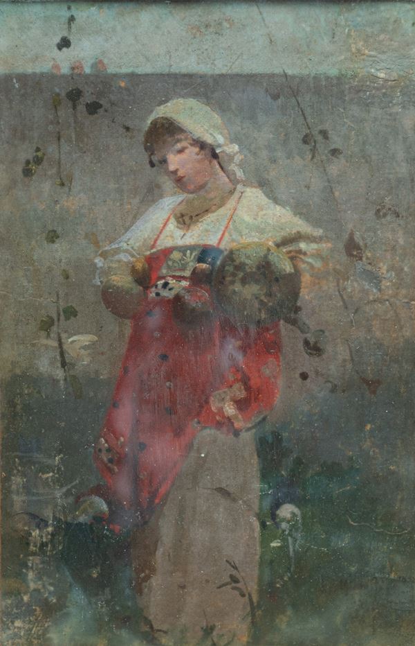 Francesco Paolo Michetti - Giovane contadina