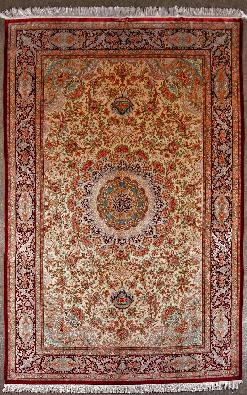 Tappeto Qum Persiano