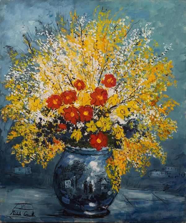 Michele  Cascella - Vaso di fiori