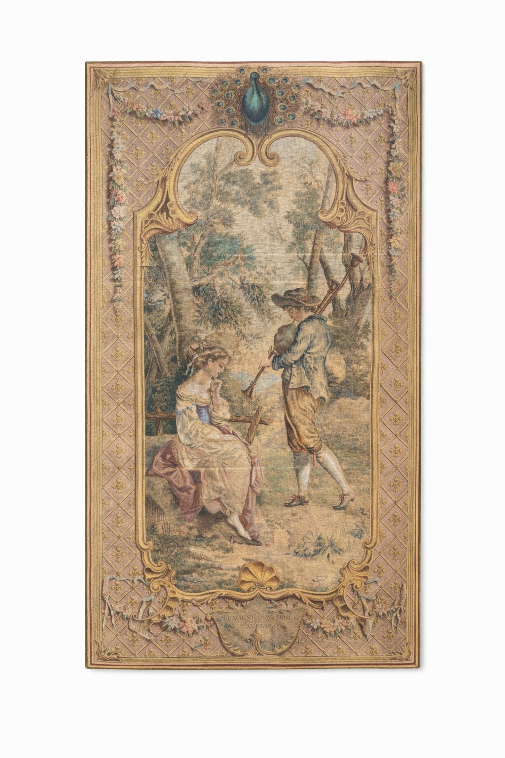 Coppia di succhi d'erba, XX secolo, 230 x 130 cm