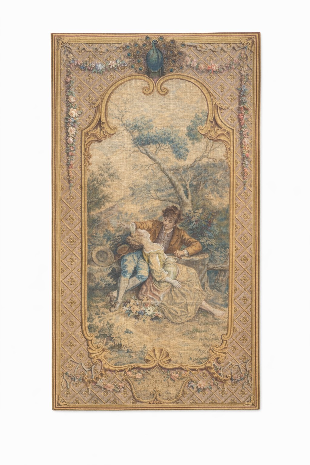 Coppia di succhi d'erba, XX secolo, 230 x 130 cm