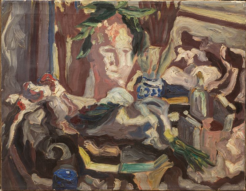 Natura morta con testa