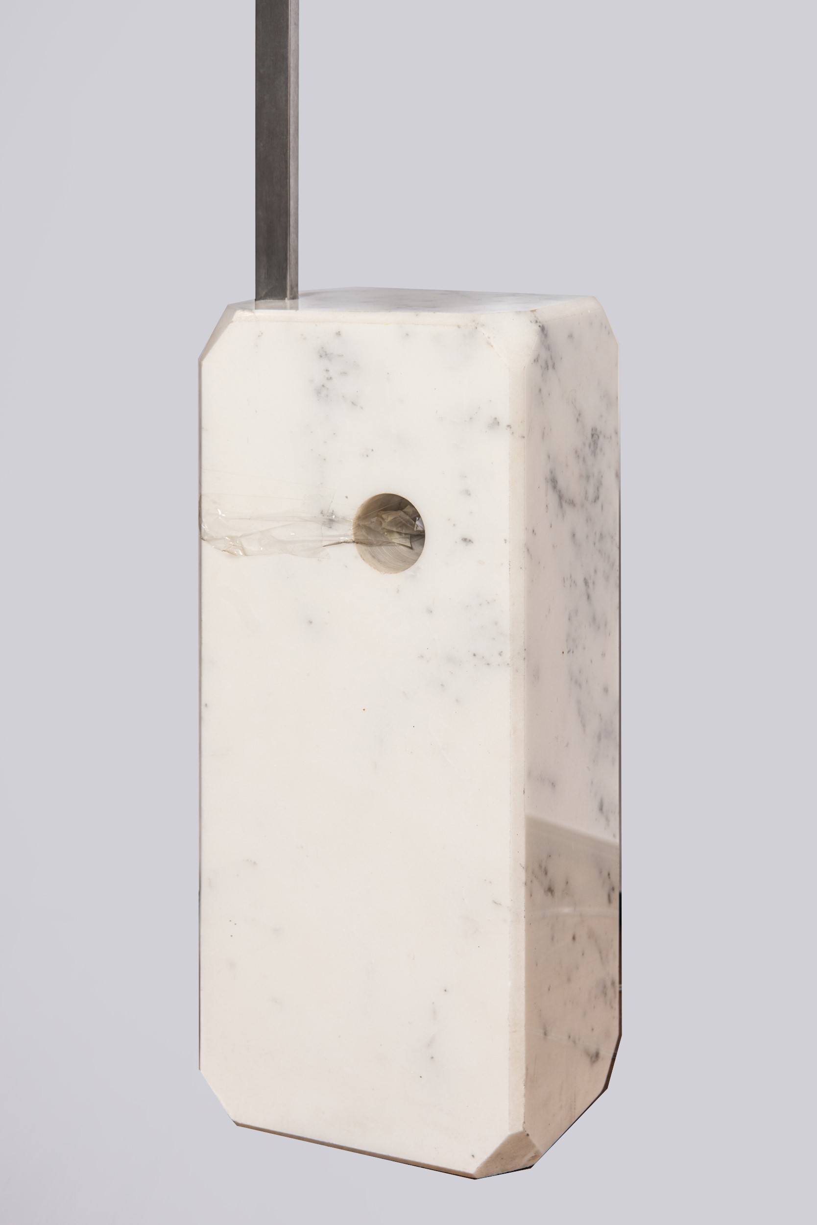 Achille Castiglioni - Lampada da terra mod. 'Arco' in alluminio e marmo
