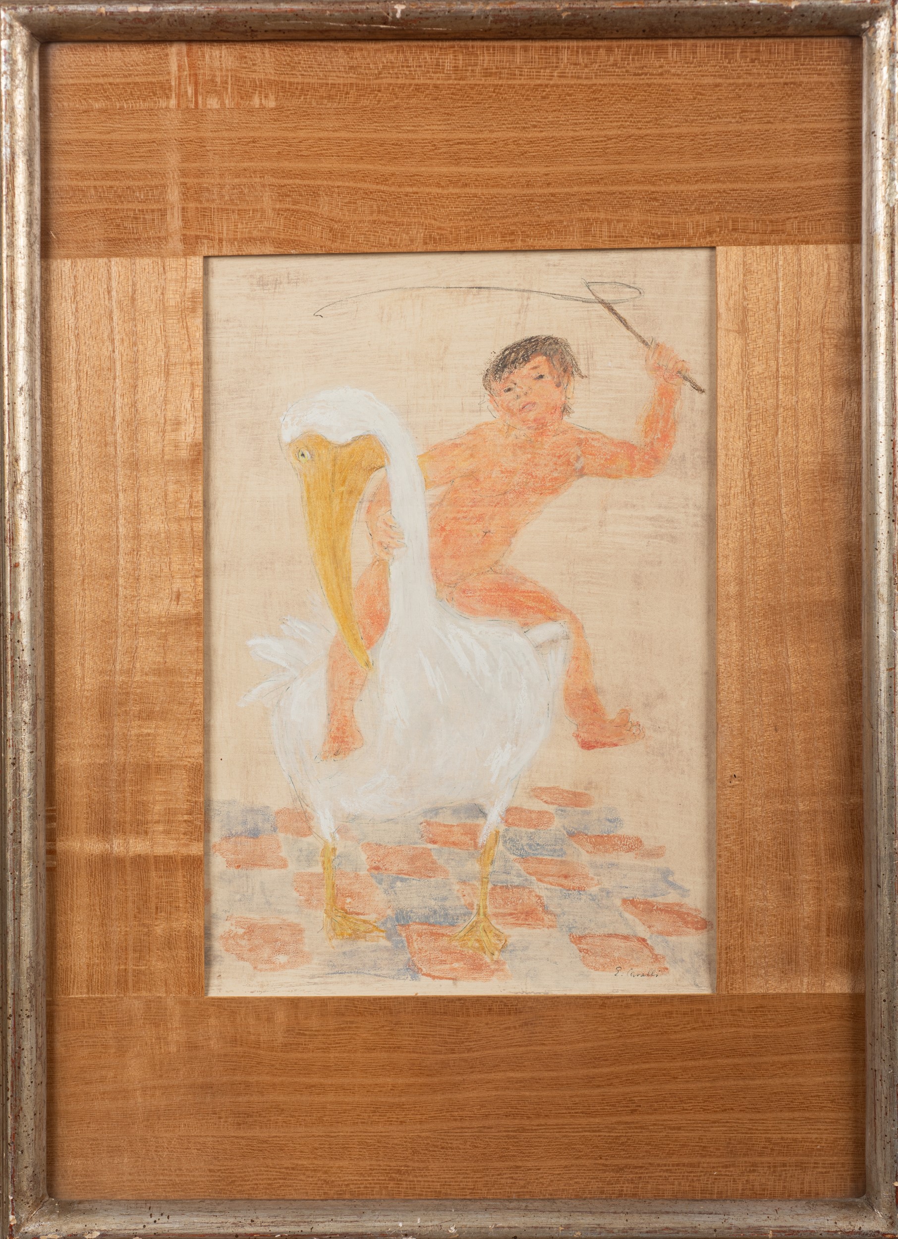 Fanciullo e pellicano