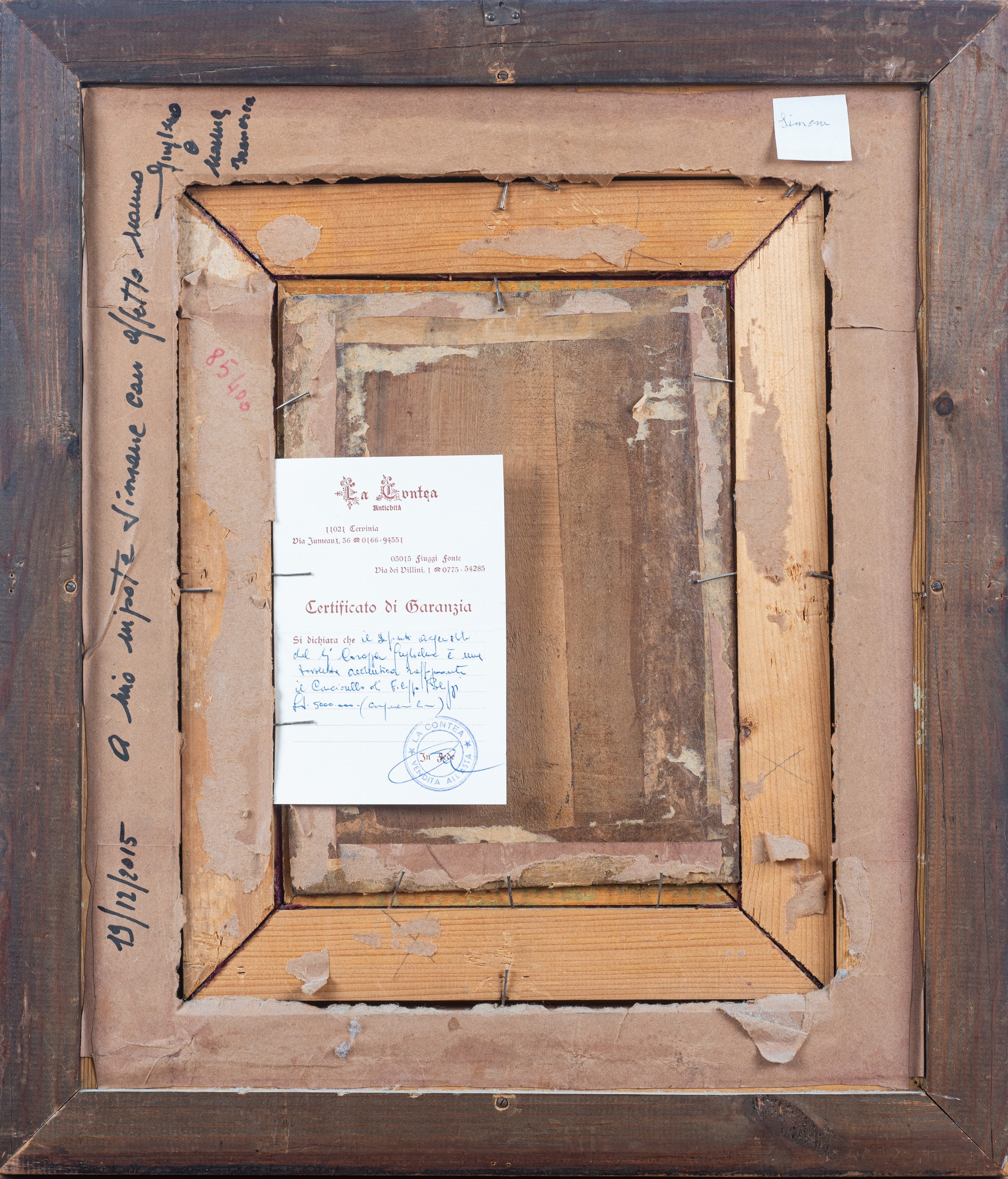 Filippo Palizzi - Asinello, olio su tavoletta
