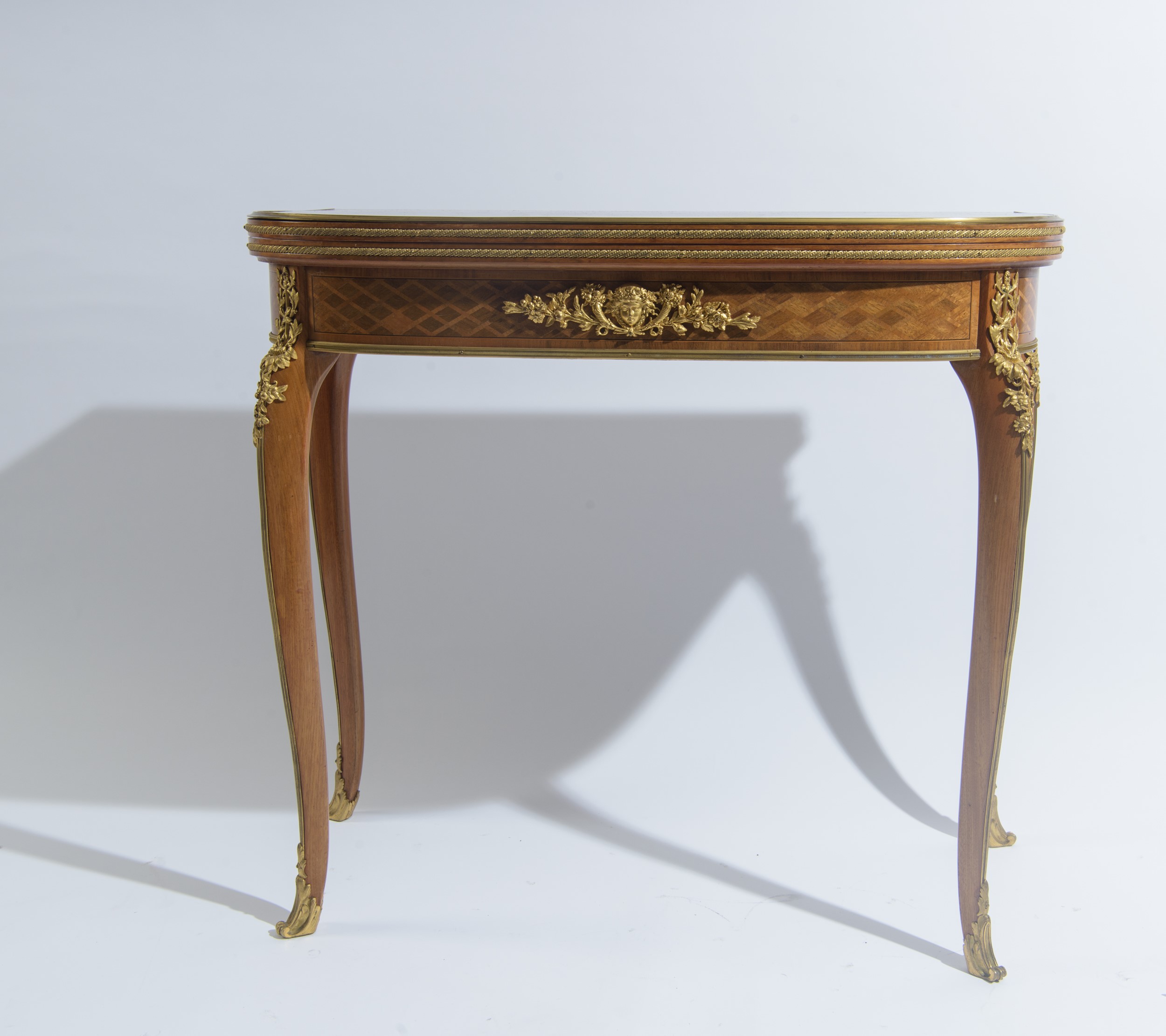 Tavolo da gioco, legno di ebano rosa e ebano viola, Napoleone III