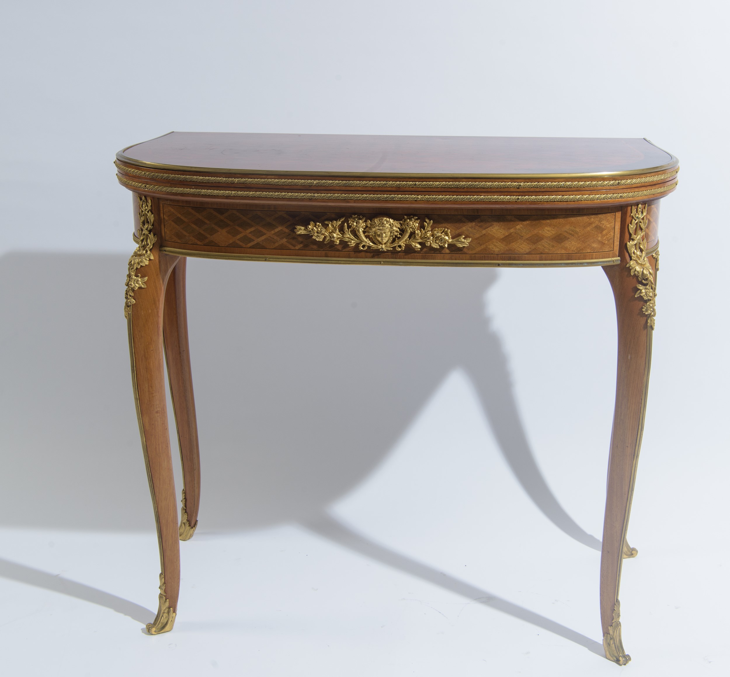 Tavolo da gioco, legno di ebano rosa e ebano viola, Napoleone III