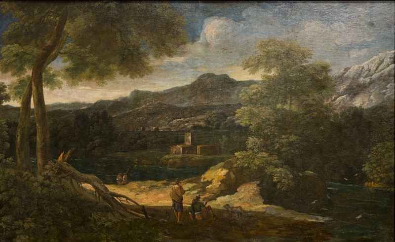 Paesaggio con viandanti